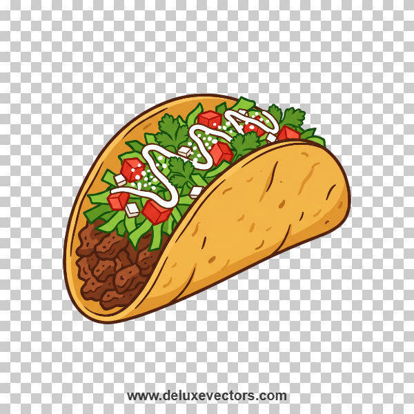 Mexican Taco Png vector
