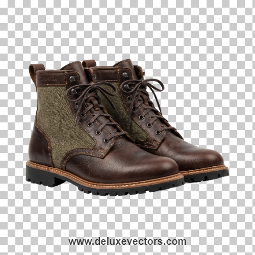 Brown Leather Hiking Boots Free Premium PNG