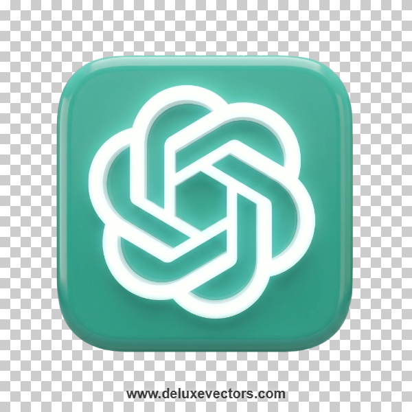ChatGPT 3D Logo Png