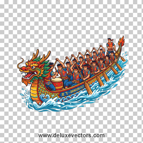 Dragon Boat Racing Festival Graphic PNG Free Download