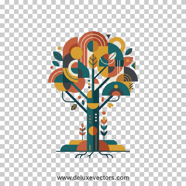 Creative Trees Nature Vector Illustration