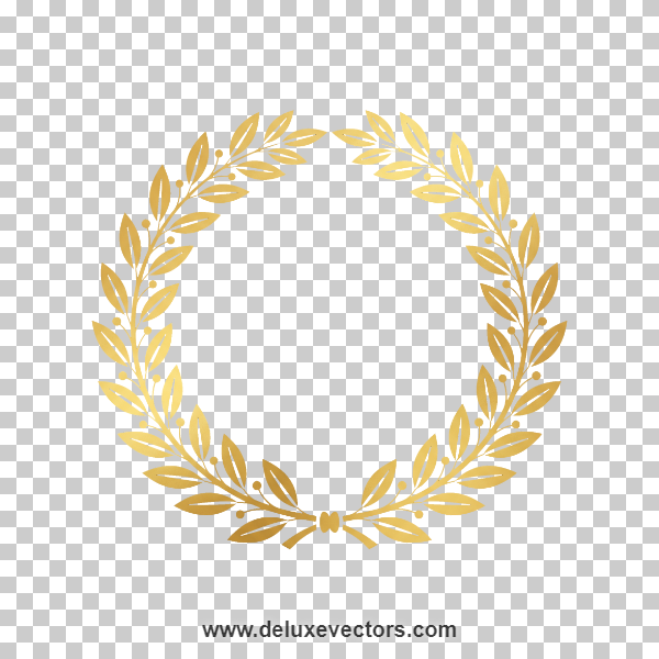 Winner Leaves Emblem Clipart PNG