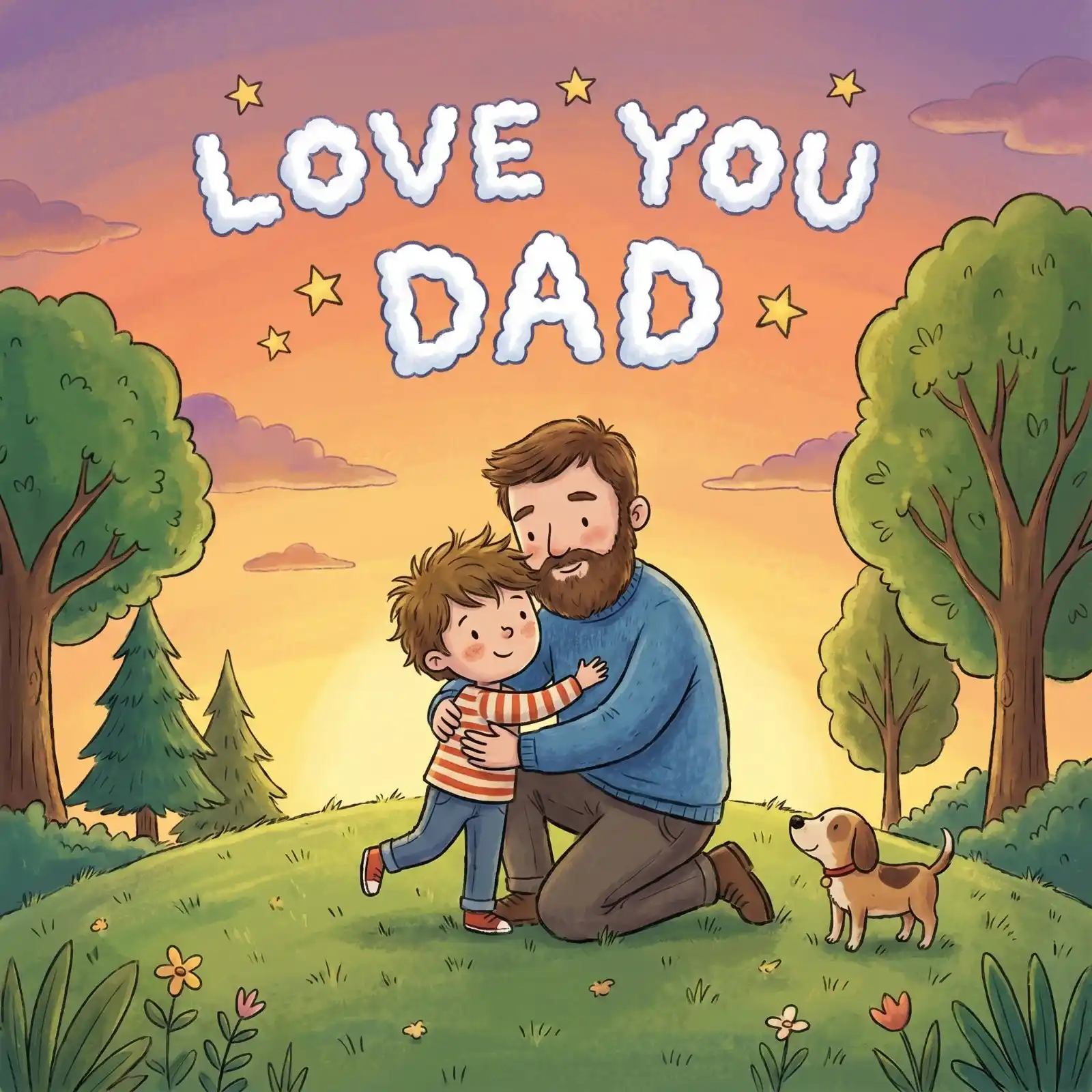 Father's Day love you dad image