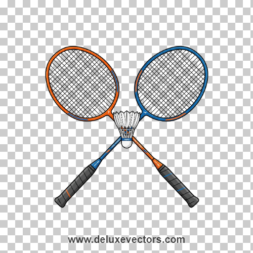 Professional Badminton Racket Sports Png Download
