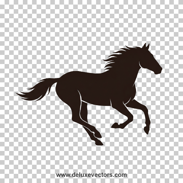 Running Horse Silhouette