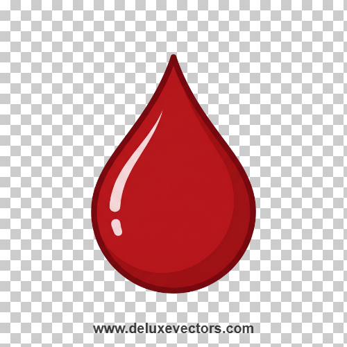 Red Blood Drop PNG | Transparent Medical Vector Clipart