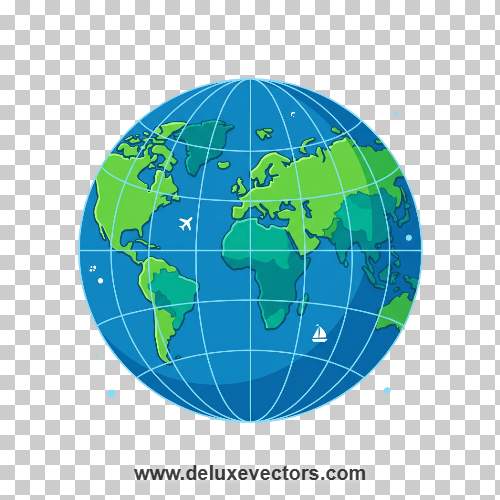 Earth Globe PNG Clipart | Transparent Planet Vector Graphic Asset