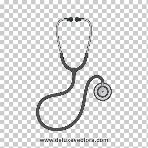 Minimalist Medical Doctors Stethoscope Vector