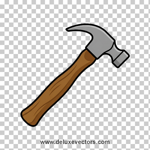 Classic Claw Hammer Hardware Tool Clipart Png