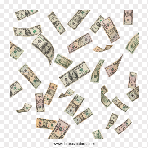 Falling Money Notes