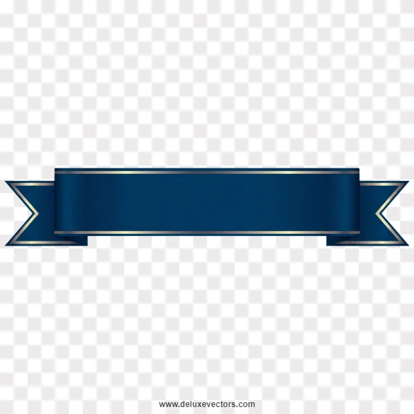 Straight Blue Ribbon Bar Banner File