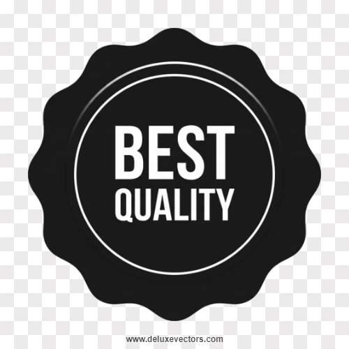 Black Flat Best Quality Badge Logo