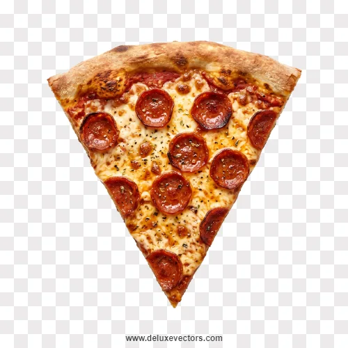 Classic Pepperoni Pizza Slice Isolated Graphic Png