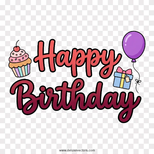 Balloon Happy Birthday Transparent PNG