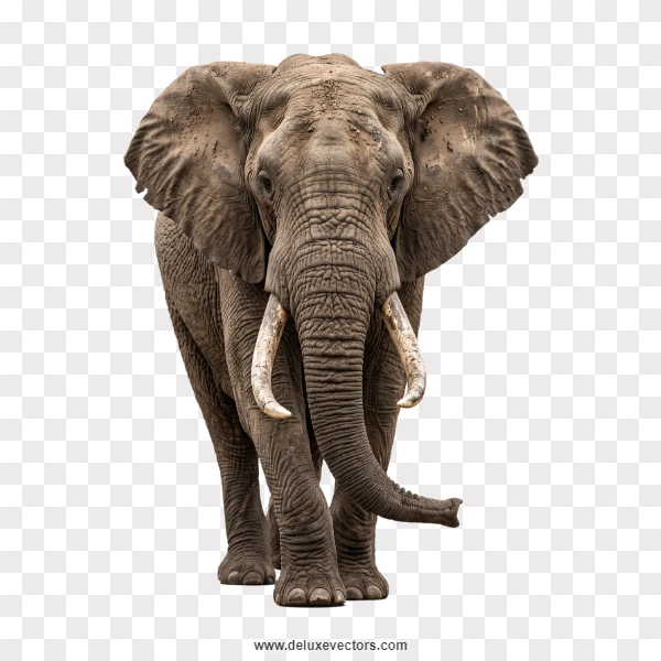 Front View African Elephant Transparent Png