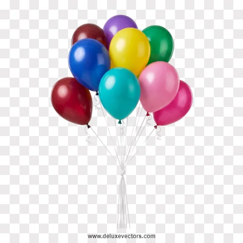 Multicolor Birthday Balloons Bouquet