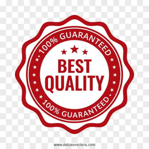Red 100 Percent Guaranteed Stamp Circular Logo Png