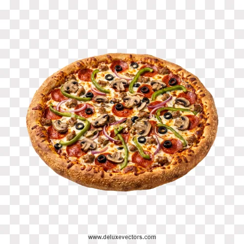 Supreme Pizza Whole with Mushrooms, Peppers, and Olives