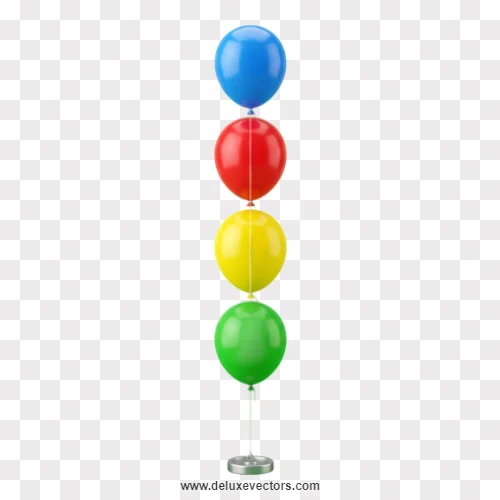 Vertical Balloon Column Stand Decor Png