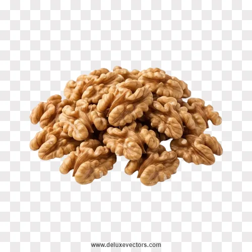 Heap of Peeled Walnut Kernels Png