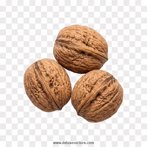 Whole Walnuts Group Close-up Image Png